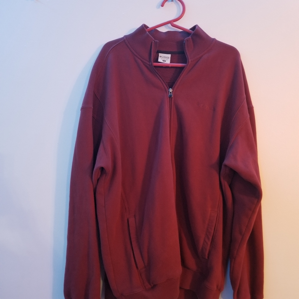 Oversized columbia zip up jacket